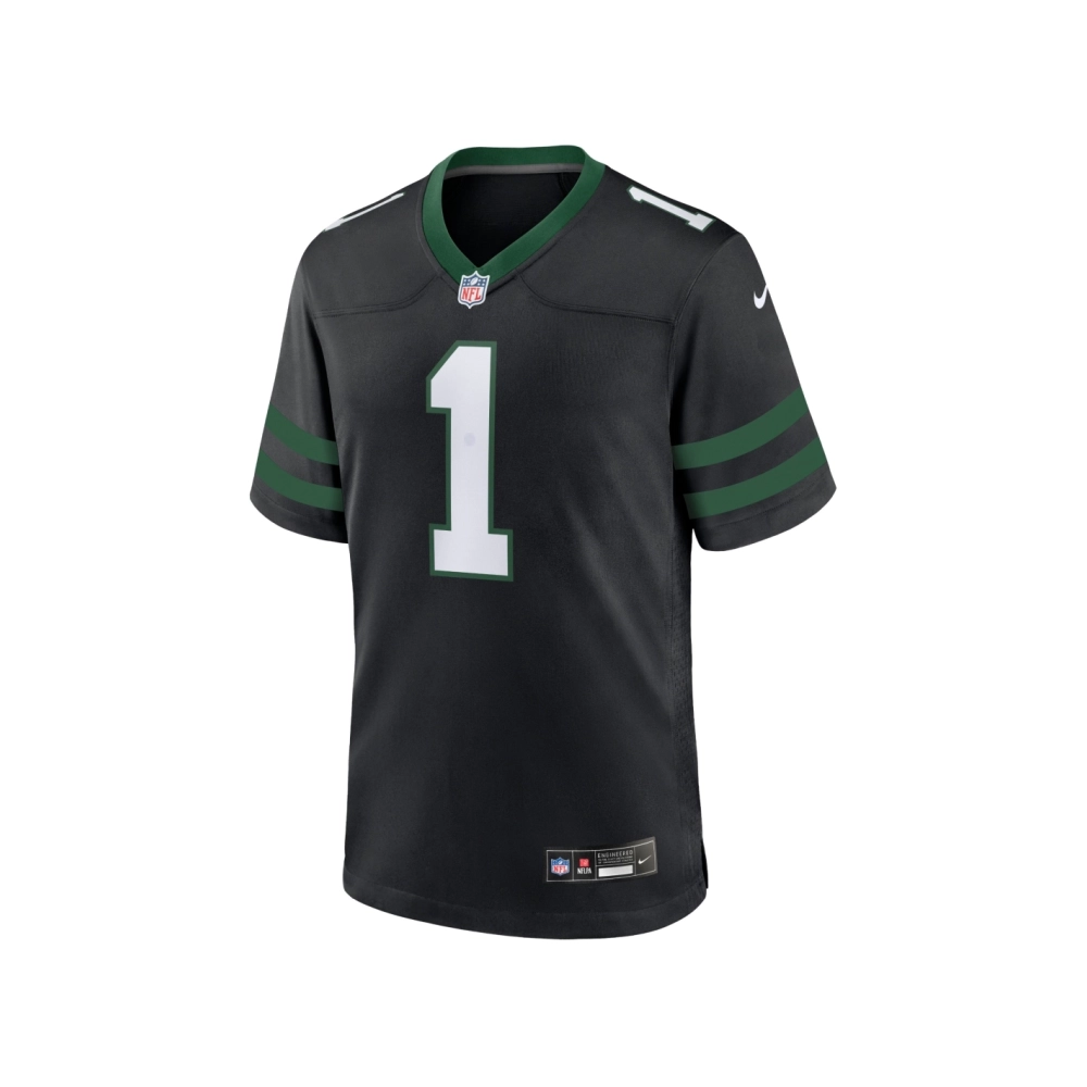 Mens New York Jets Ahmad Sauce Gardner Legacy Black Alternate Game Jersey