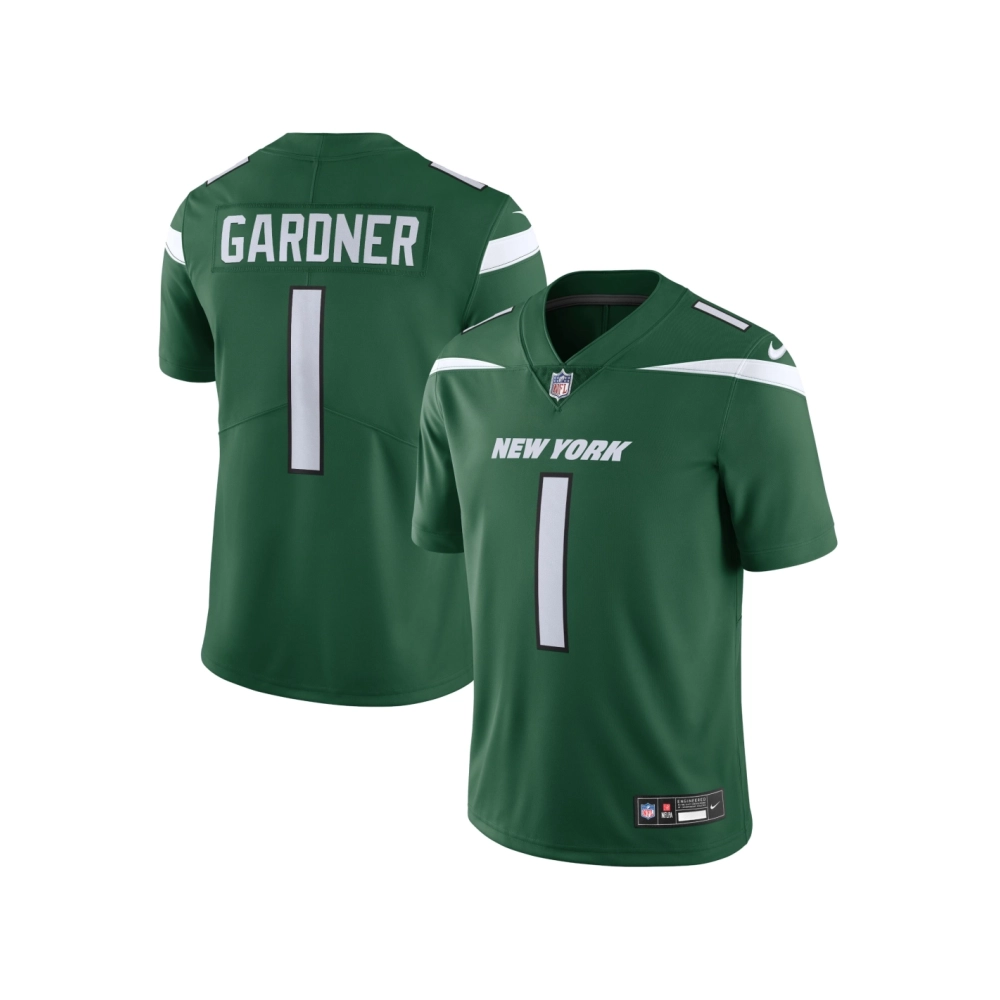 Mens New York Jets Ahmad Sauce Gardner Gotham Green Vapor Untouchable Limited Jersey