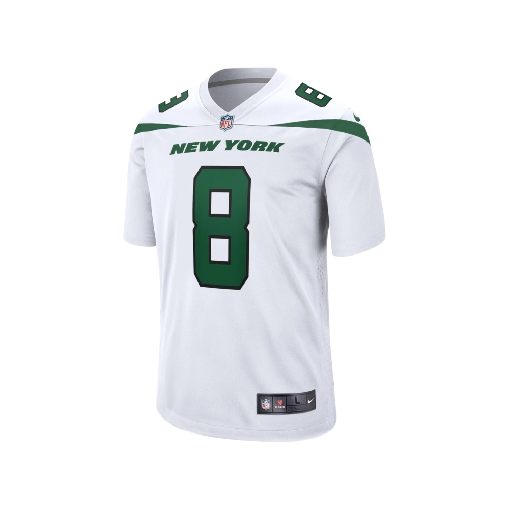 Mens New York Jets Aaron Rodgers White Game Jersey