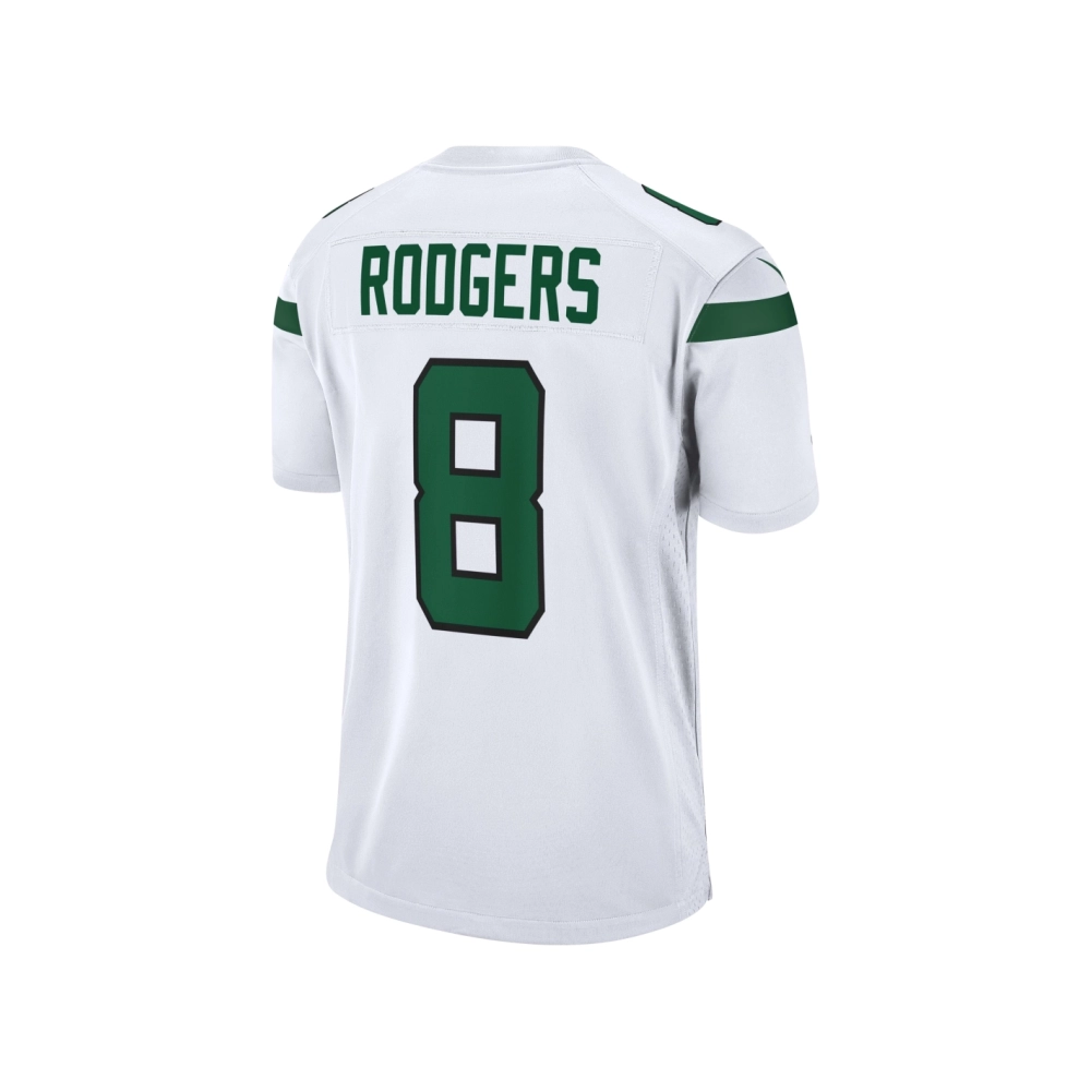 Mens New York Jets Aaron Rodgers White Game Jersey