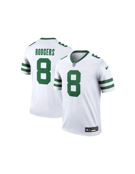 Mens New York Jets Aaron Rodgers Legacy White Legend Player Jersey