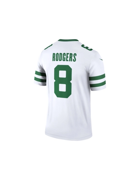 Mens New York Jets Aaron Rodgers Legacy White Legend Player Jersey