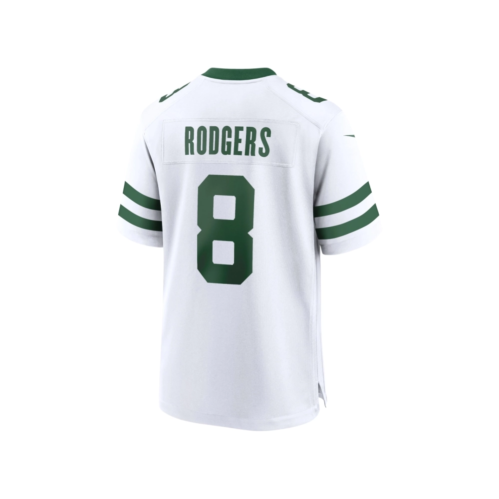 Mens New York Jets Aaron Rodgers Legacy White Game Jersey
