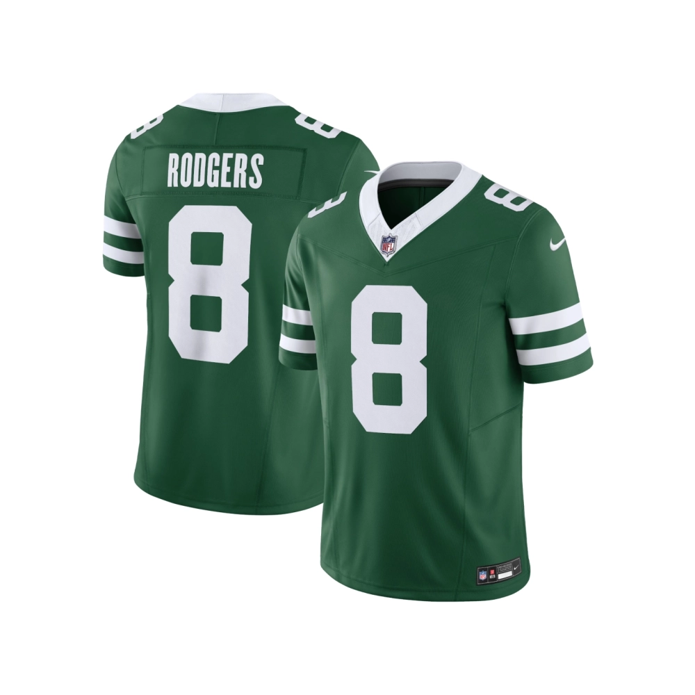 Mens New York Jets Aaron Rodgers Legacy Green Vapor F.U.S.E. Limited Jersey
