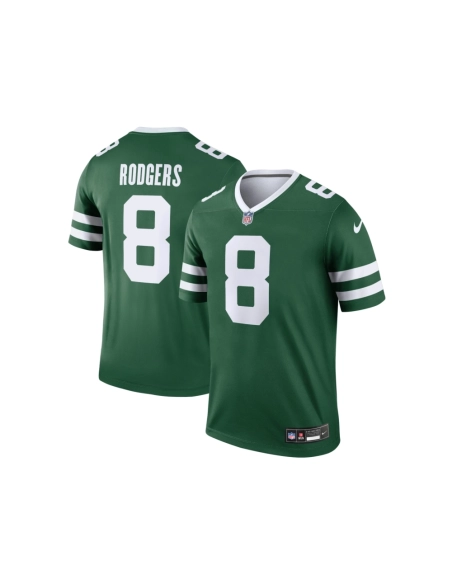 Mens New York Jets Aaron Rodgers Legacy Green Legend Jersey
