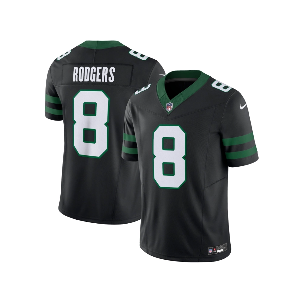 Mens New York Jets Aaron Rodgers Legacy Black Alternate Vapor F.U.S.E. Limited Jersey