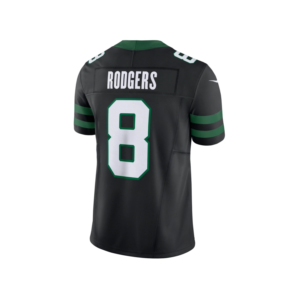 Mens New York Jets Aaron Rodgers Legacy Black Alternate Vapor F.U.S.E. Limited Jersey