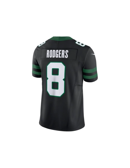 Mens New York Jets Aaron Rodgers Legacy Black Alternate Vapor F.U.S.E. Limited Jersey