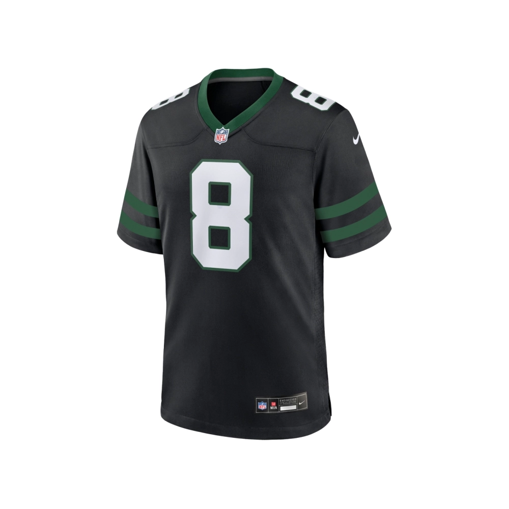 Mens New York Jets Aaron Rodgers Legacy Black Alternate Game Jersey