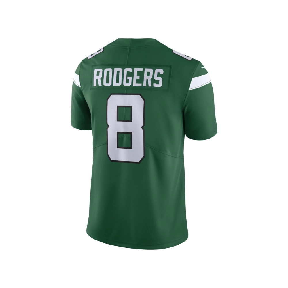 Mens New York Jets Aaron Rodgers Gotham Green Vapor Untouchable Limited Jersey