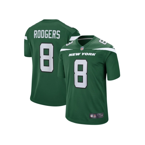 Mens New York Jets Aaron Rodgers Gotham Green Game Jersey