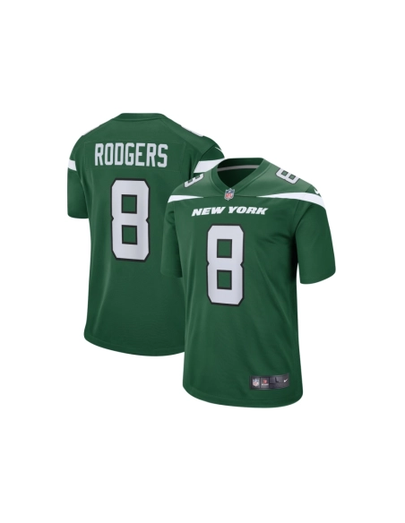 Mens New York Jets Aaron Rodgers Gotham Green Game Jersey