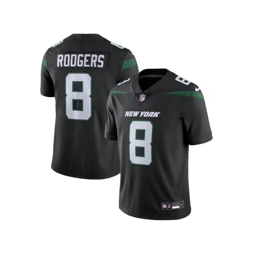 Mens New York Jets Aaron Rodgers Black Vapor Untouchable Limited Jersey