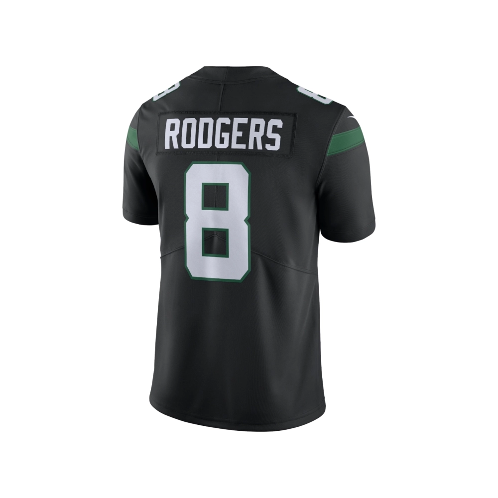 Mens New York Jets Aaron Rodgers Black Vapor Untouchable Limited Jersey