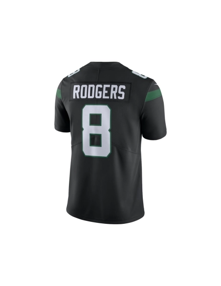 Mens New York Jets Aaron Rodgers Black Vapor Untouchable Limited Jersey