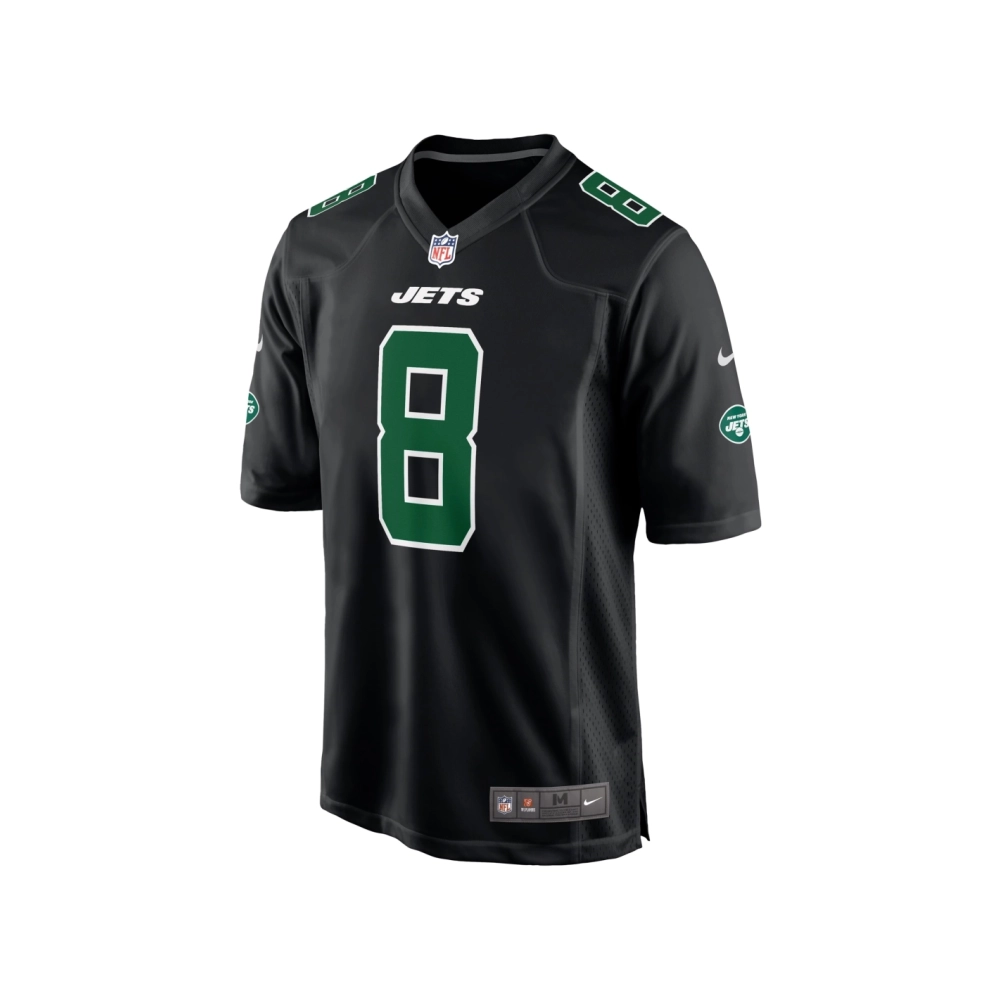Mens New York Jets Aaron Rodgers Black Fashion Game Jersey
