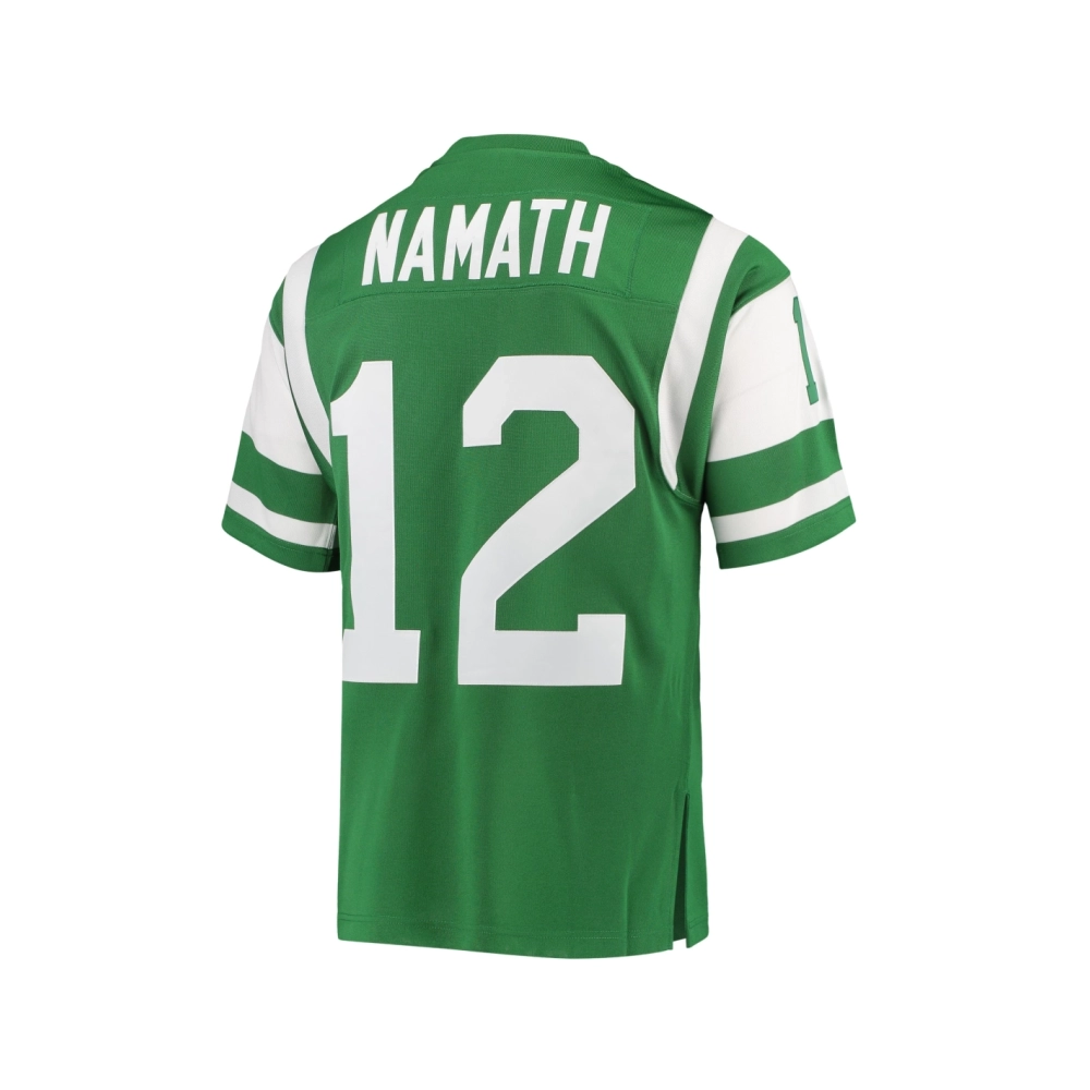 Mens New York Jets 1968 Joe Namath Green Throwback Retired Player Jersey