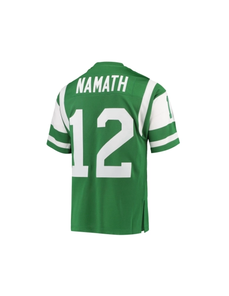 Mens New York Jets 1968 Joe Namath Green Throwback Retired Player Jersey