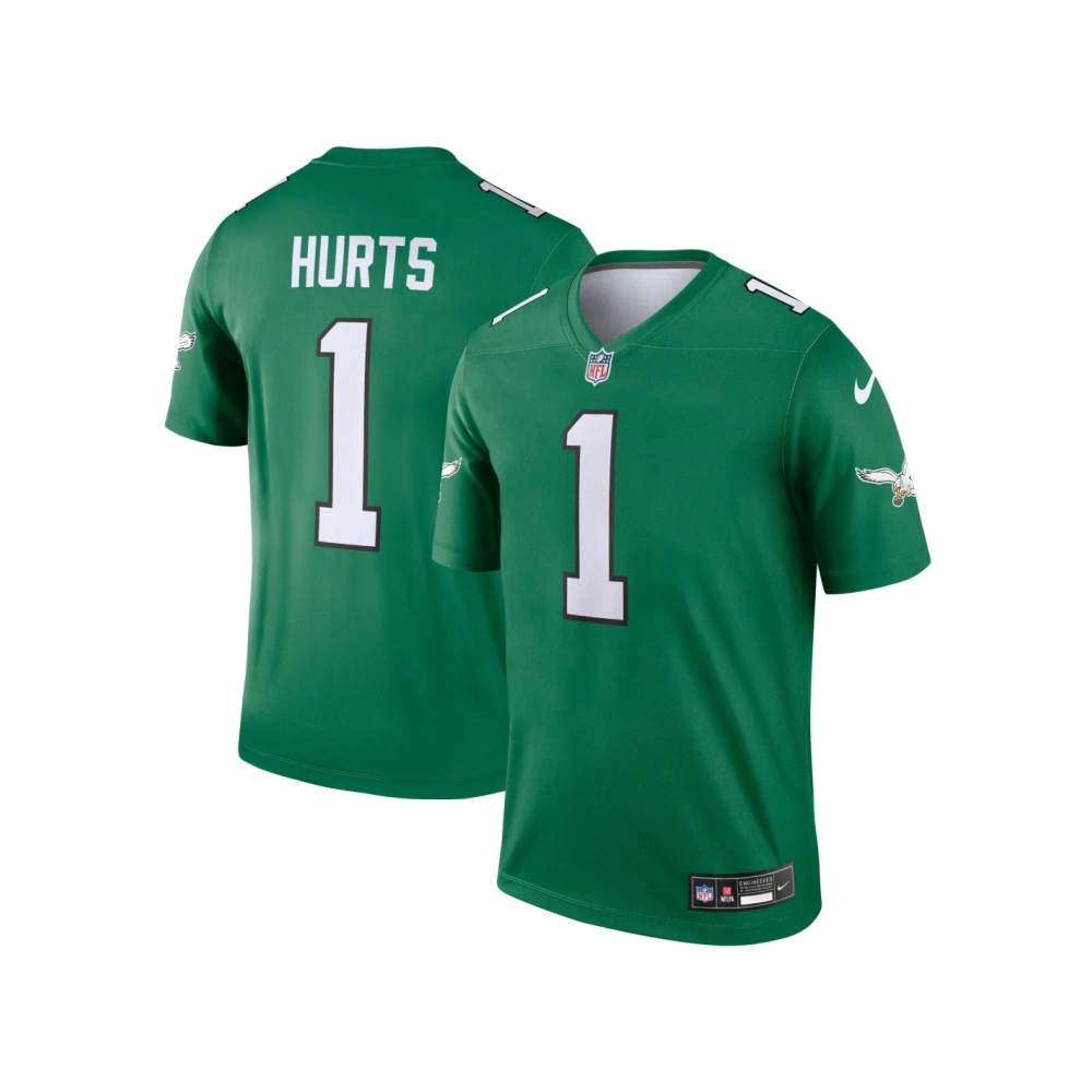 Mens Philadelphia Eagles Jalen Hurts Kelly Green Alternate Legend Player Jersey