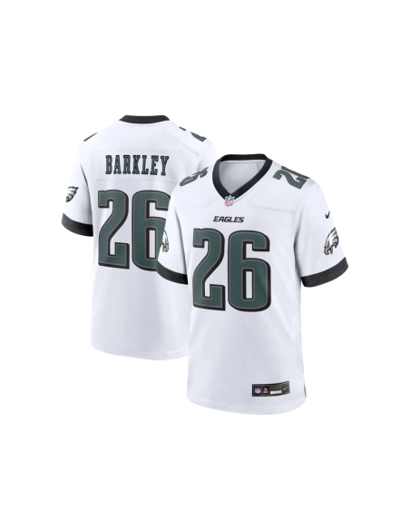 Mens Philadelphia Eagles Saquon Barkley White White Game Jersey