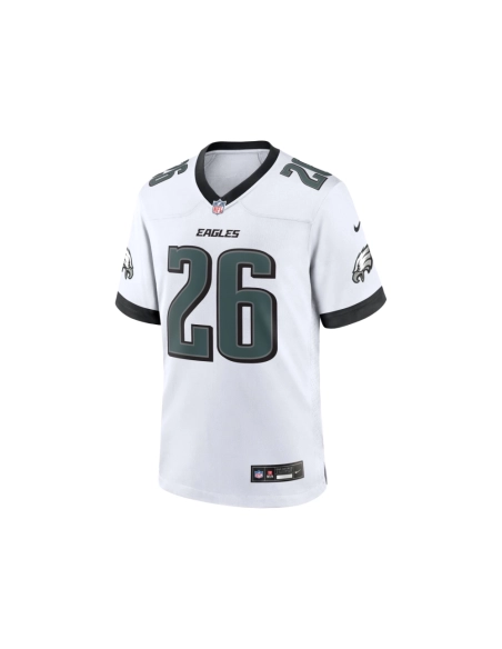 Mens Philadelphia Eagles Saquon Barkley White White Game Jersey