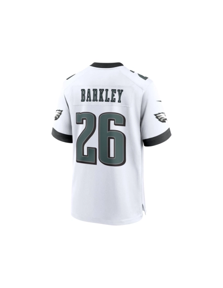 Mens Philadelphia Eagles Saquon Barkley White White Game Jersey