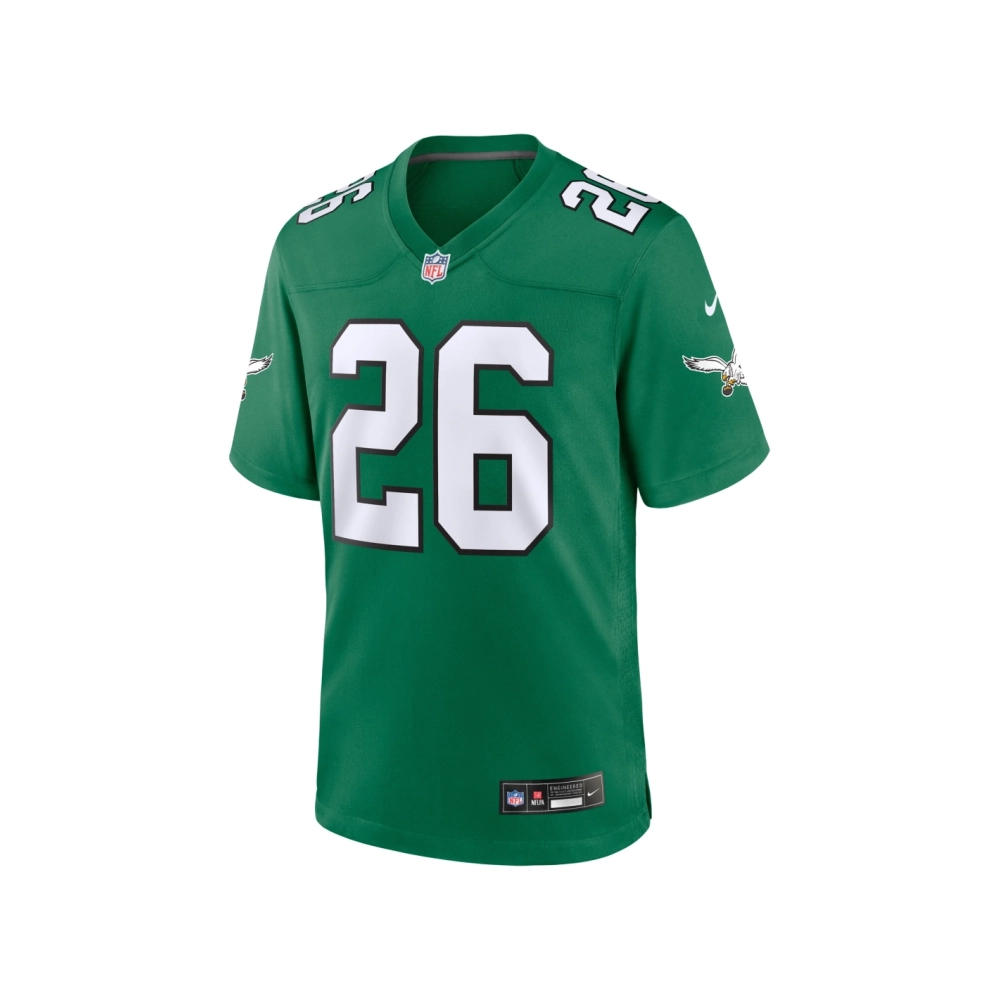 Mens Philadelphia Eagles Saquon Barkley Kelly Green Alternate Game Jersey