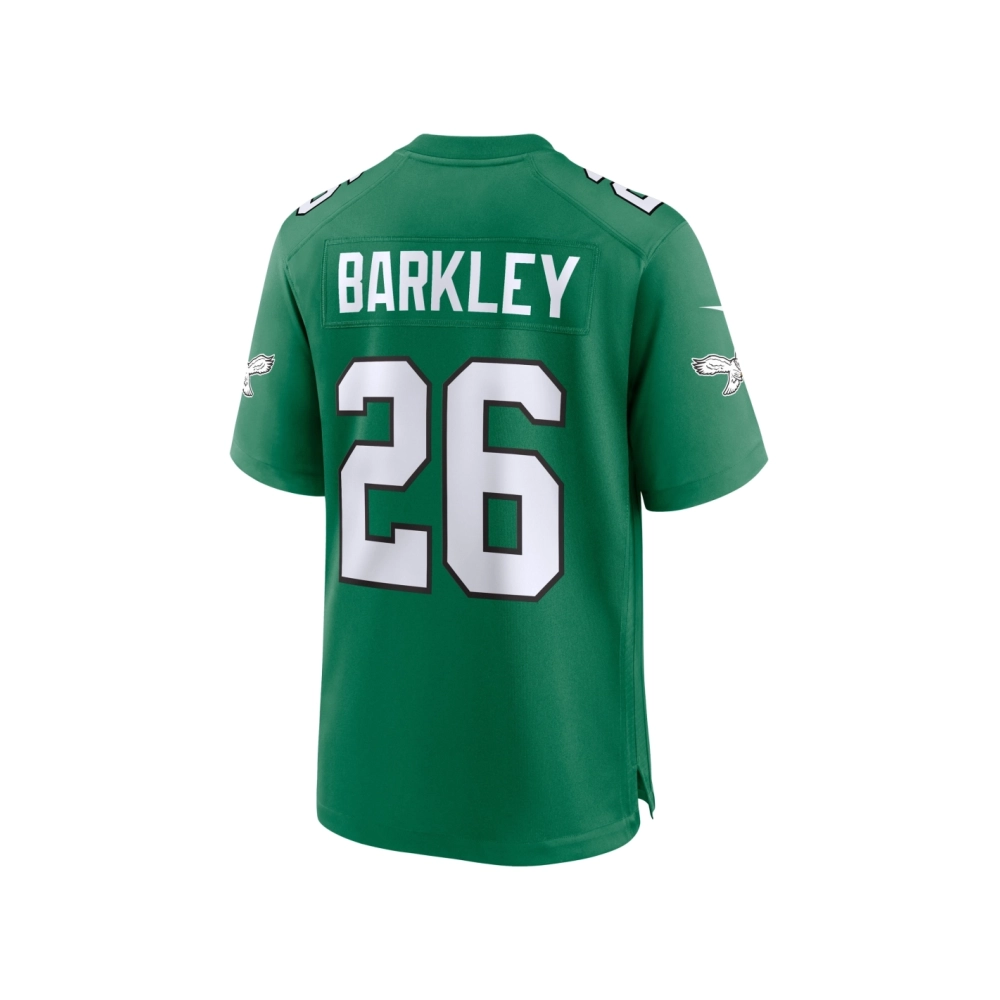 Mens Philadelphia Eagles Saquon Barkley Kelly Green Alternate Game Jersey