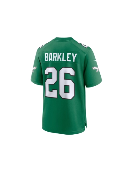 Mens Philadelphia Eagles Saquon Barkley Kelly Green Alternate Game Jersey