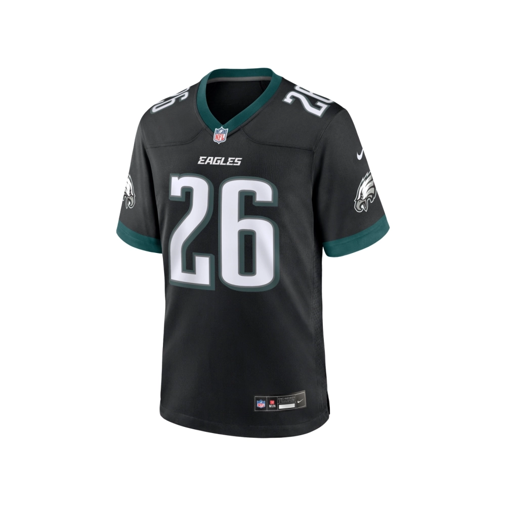 Mens Philadelphia Eagles Saquon Barkley Black Alternate Game Jersey