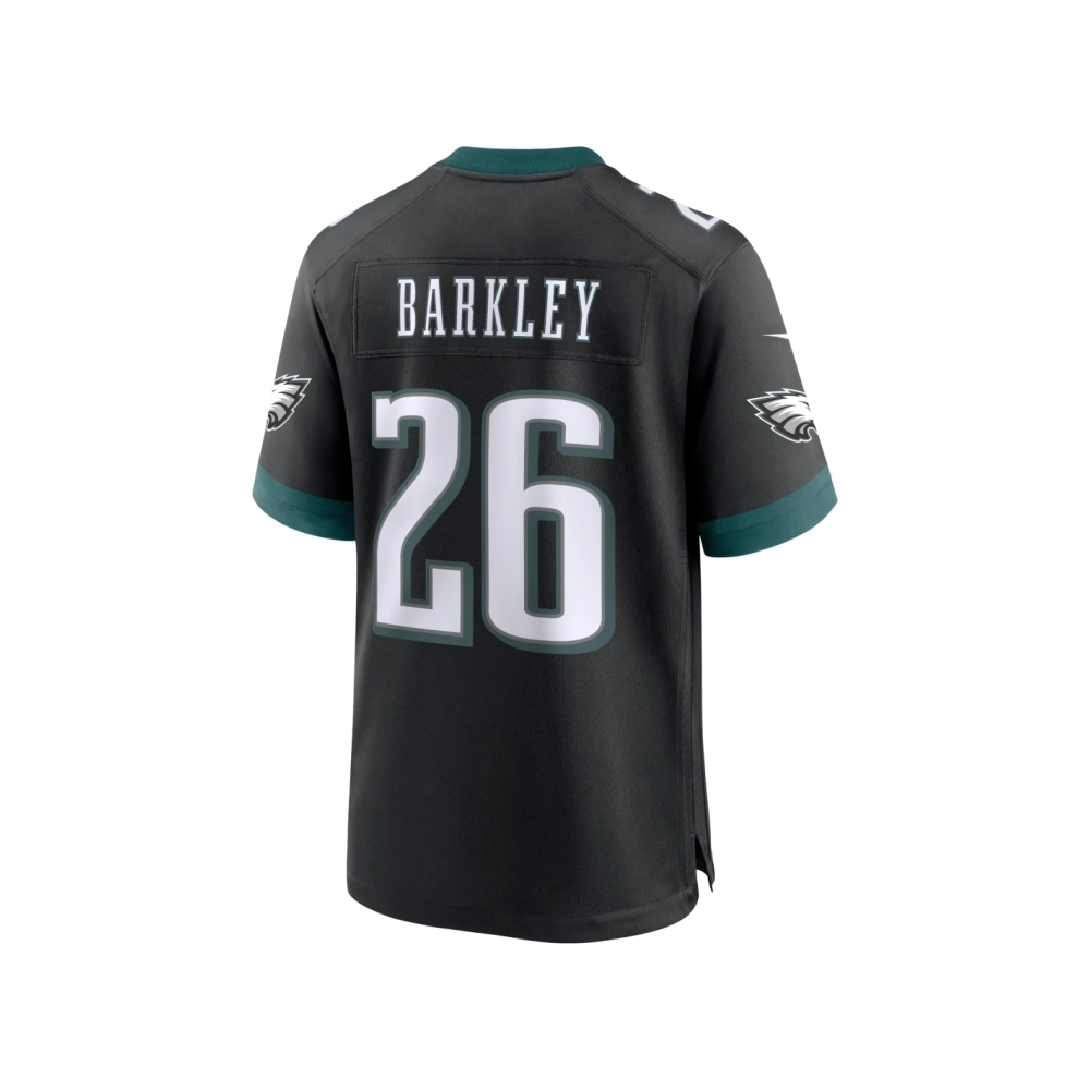 Mens Philadelphia Eagles Saquon Barkley Black Alternate Game Jersey