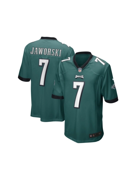 Mens Philadelphia Eagles Ron Jaworski Midnight Green Game Retired Player Jersey
