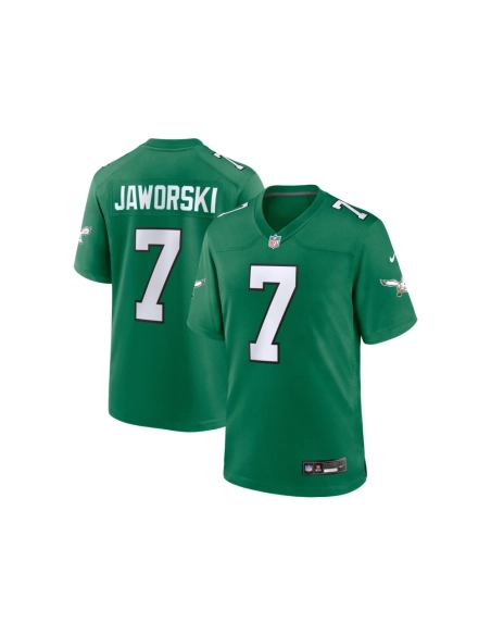 Mens Philadelphia Eagles Ron Jaworski Kelly Green Alternate Game Jersey