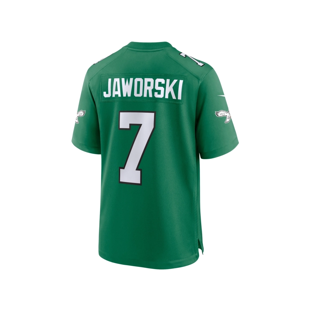 Mens Philadelphia Eagles Ron Jaworski Kelly Green Alternate Game Jersey