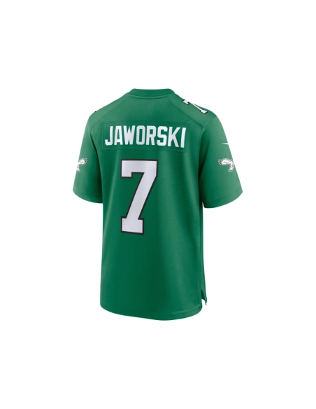 Mens Philadelphia Eagles Ron Jaworski Kelly Green Alternate Game Jersey