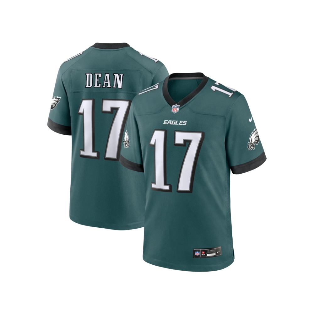 Mens Philadelphia Eagles Nakobe Dean Midnight Green Team Game Jersey