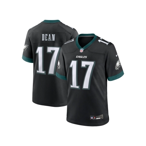 Mens Philadelphia Eagles Nakobe Dean Black Alternate Game Jersey