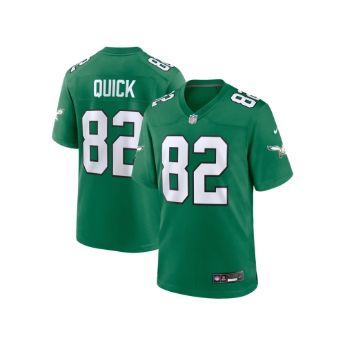 Mens Philadelphia Eagles Mike Quick Kelly Green Alternate Game Jersey