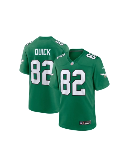 Mens Philadelphia Eagles Mike Quick Kelly Green Alternate Game Jersey