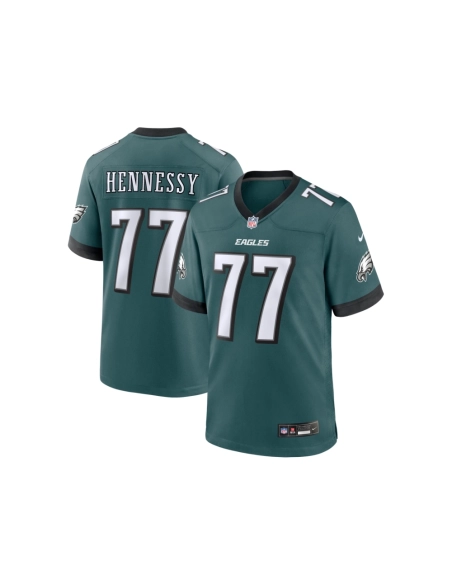 Mens Philadelphia Eagles Matt Hennessy Midnight Green Game Jersey