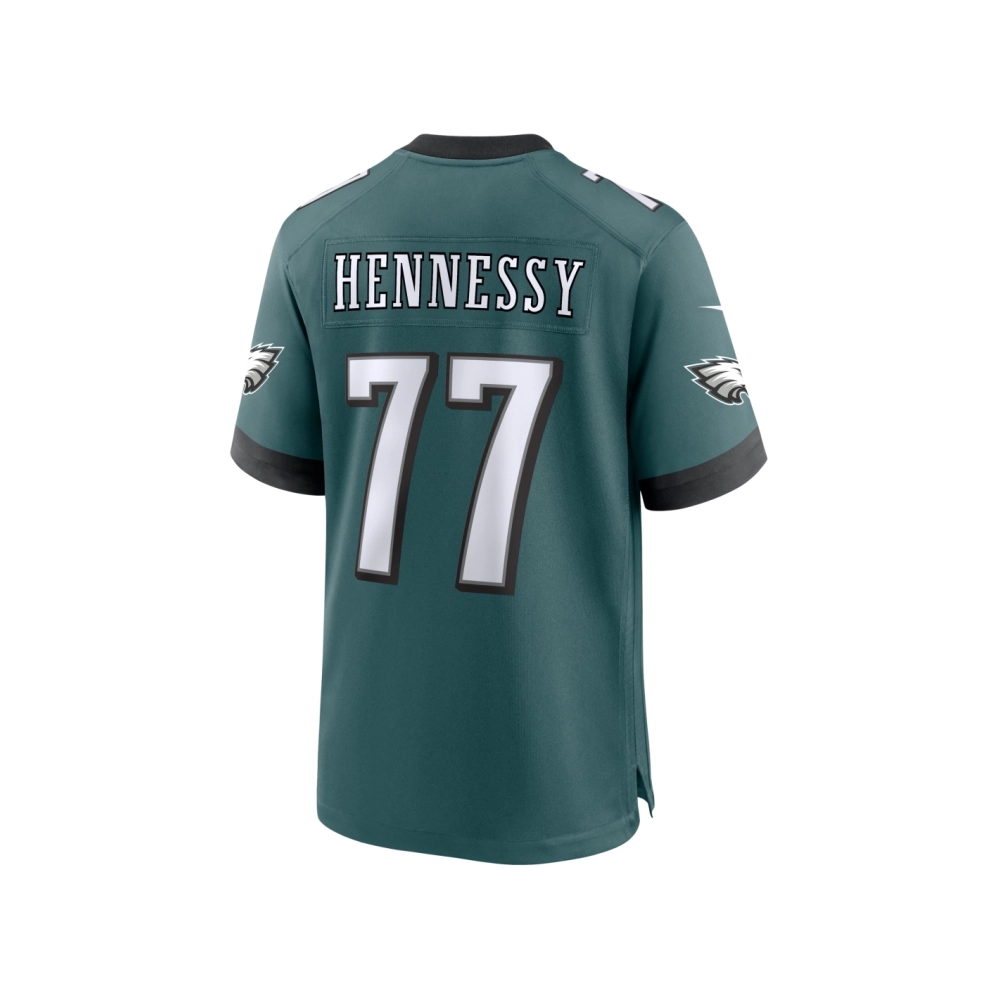 Mens Philadelphia Eagles Matt Hennessy Midnight Green Game Jersey