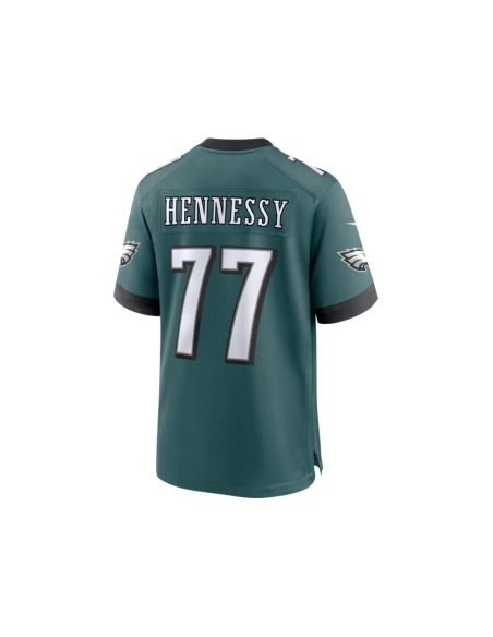 Mens Philadelphia Eagles Matt Hennessy Midnight Green Game Jersey