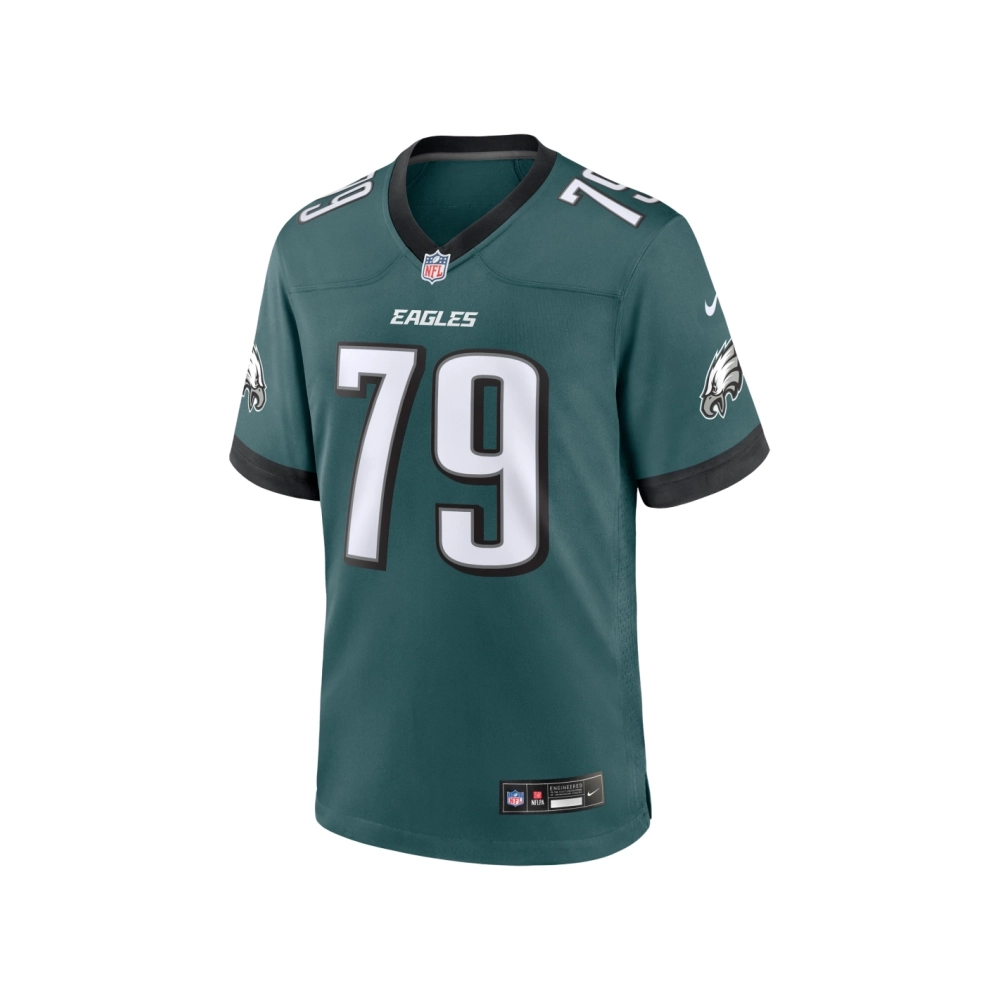 Mens Philadelphia Eagles Lecitus Smith Midnight Green Game Jersey