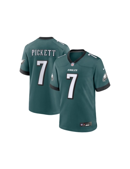 Mens Philadelphia Eagles Kenny Pickett Midnight Green Game Jersey