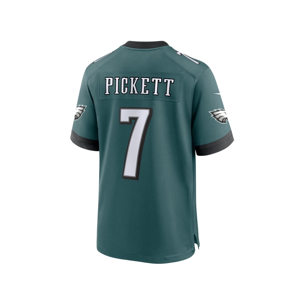 Mens Philadelphia Eagles Kenny Pickett Midnight Green Game Jersey