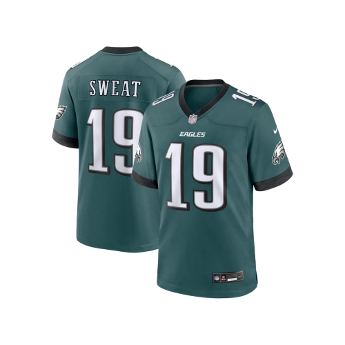 Mens Philadelphia Eagles Josh Sweat Midnight Green Team Game Jersey