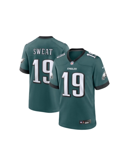 Mens Philadelphia Eagles Josh Sweat Midnight Green Team Game Jersey