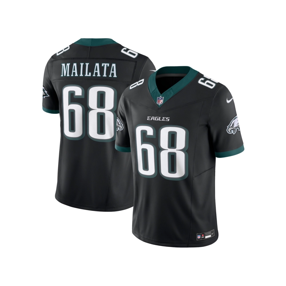 Mens Philadelphia Eagles Jordan Mailata Black Alternate Vapor F.U.S.E. Limited Jersey