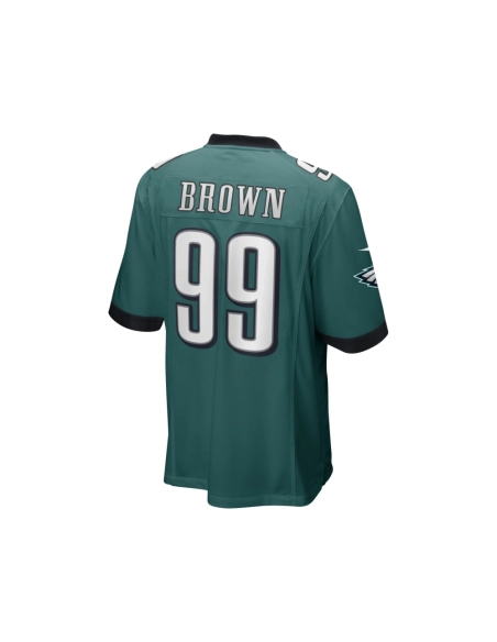 Mens Philadelphia Eagles Jerome Brown Midnight Green Game Retired Player Jersey