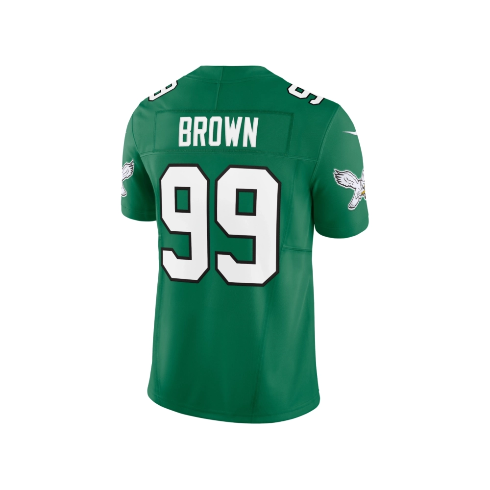 Mens Philadelphia Eagles Jerome Brown Kelly Green Alternate Vapor F.U.S.E. Limited Jersey
